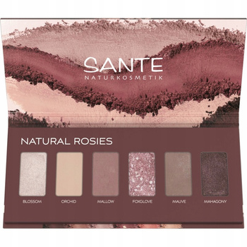 Sante Naturkosmetik Cienie do powiek paleta Rosy Shades