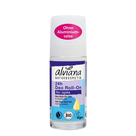 Alviana Naturkosmetik Dezodorant 24h roll-on z jojobą